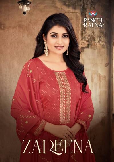 Zareena By Panch Ratna Designer Festive Wear Salwar Kameez Collection